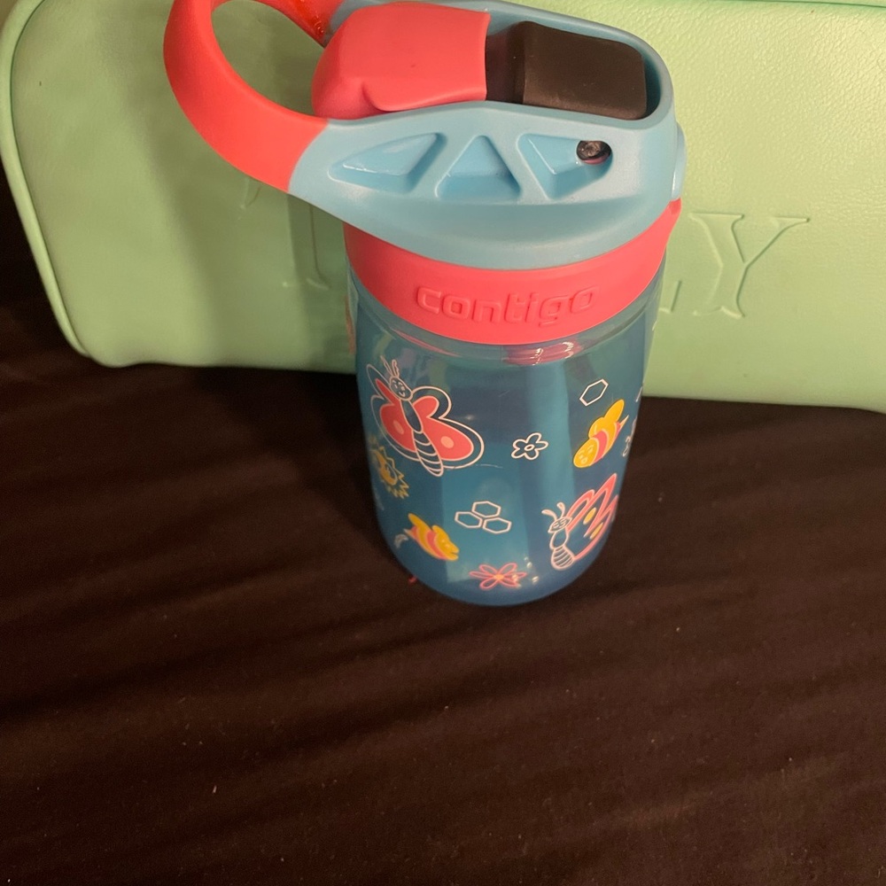 Contigo Kids Water Bottle with Butterfly Design